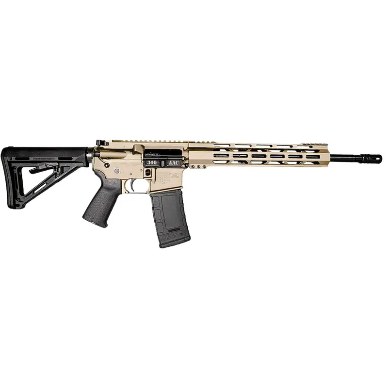 Diamondback DB1718B062 DB15 300 AAC Blackout 30+1 16" Black Nitride Threaded Barrel, Flat Dark Earth Cerakote Aluminum/Carbon Receiver w/Picatinny Rail Receiver, M-LOK Handguard, Magpul MOE Grip