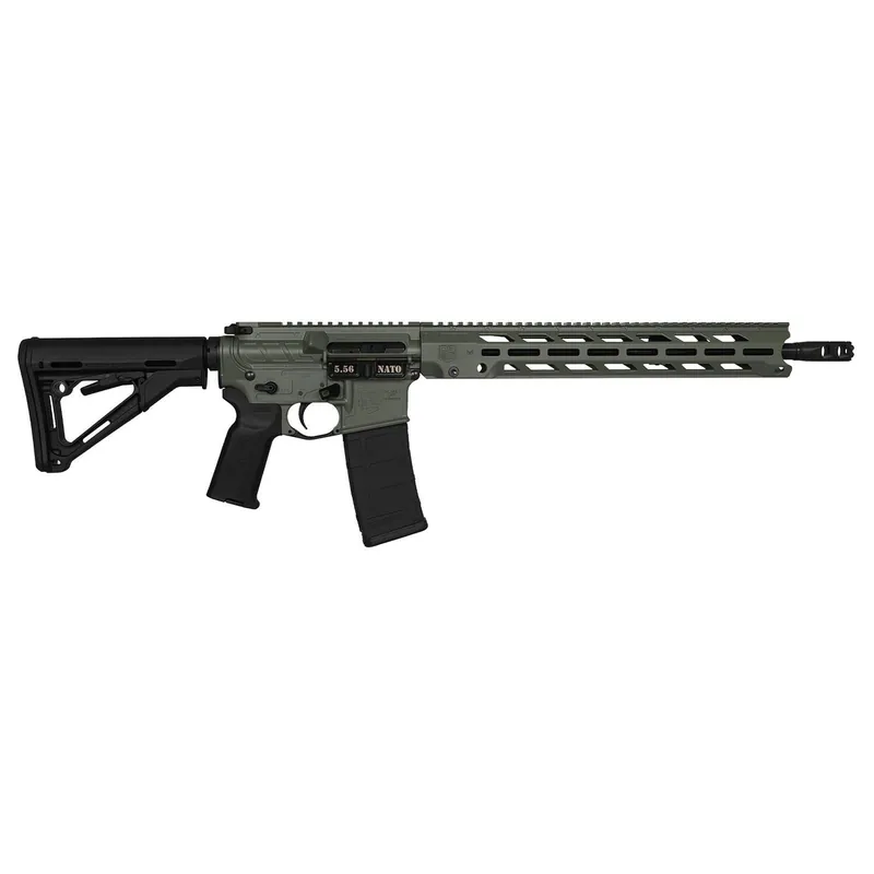 Diamondback DB1784K791 DB15 Obsidian 5.56 NATO 30+1 16" Black Nitride Threaded Barrel, Jungle Green Cerakote Picatinny Rail Aluminum Receiver, Magpul CTR Black Synthetic Stock & Magpul MOE K2 Grip