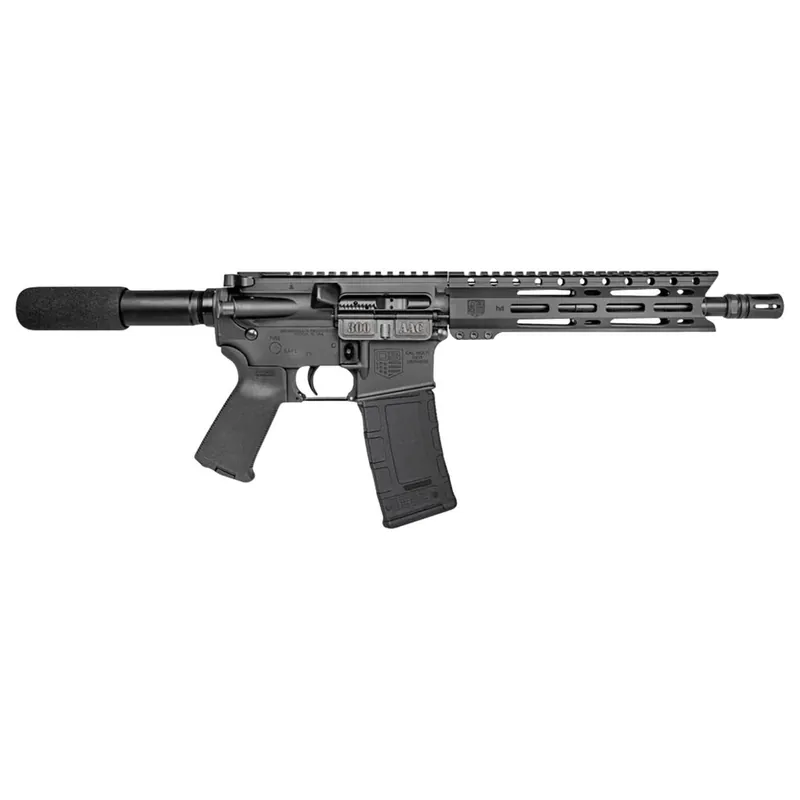 Diamondback DB1915B001 DB15 300 Blackout 28+1 10", Black, Carbon Lower, 9" M-LOK Handguard, Padded Buffer Tube, Magpul Grip