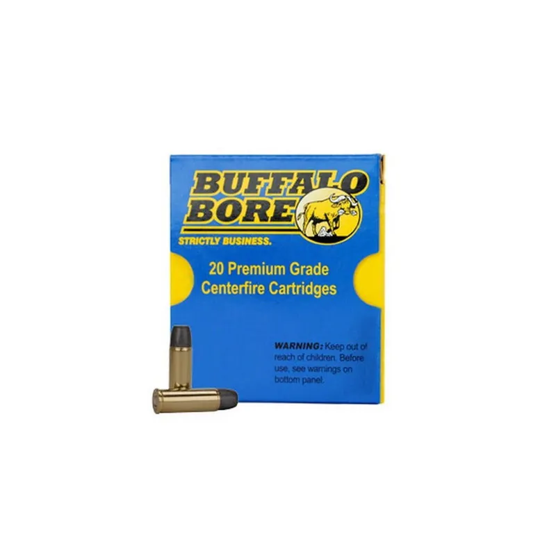Buffalo Bore Ammunition 3A20 Outdoorsman Strictly Business 45Colt +P 325gr Lead Flat Nose 20 Per Box/12 Case