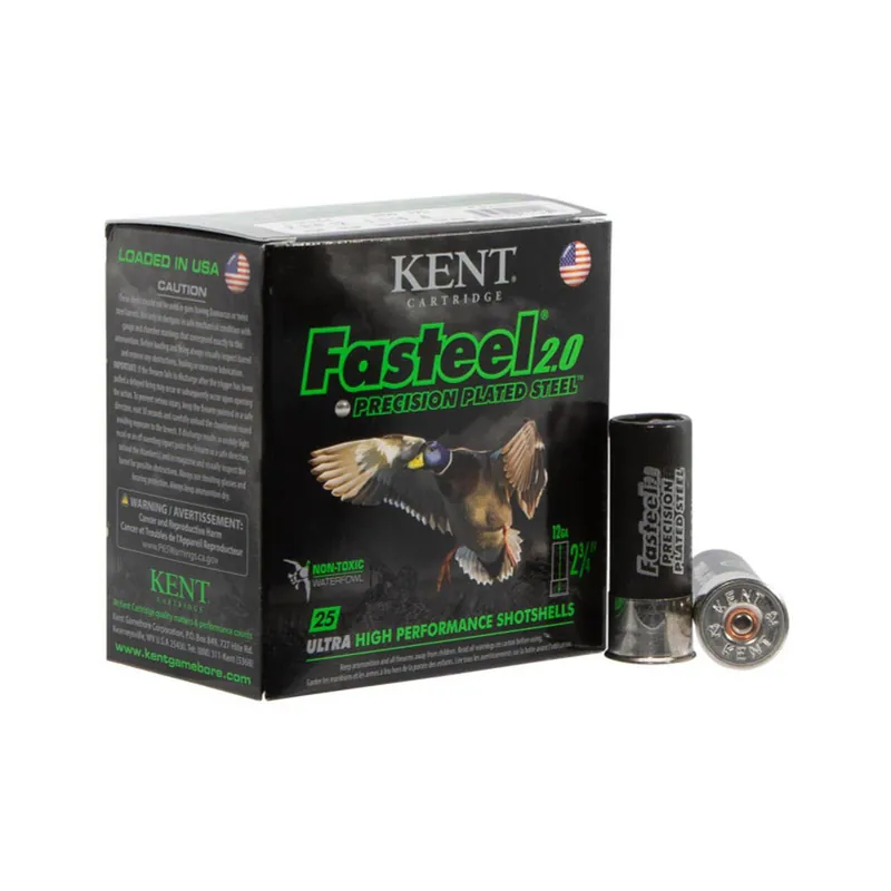 Kent Cartridge K122FS306 Fasteel 2.0 12 Gauge 2.75" 1 1/16 oz 6 Shot 25 Per Box/ 10 Case