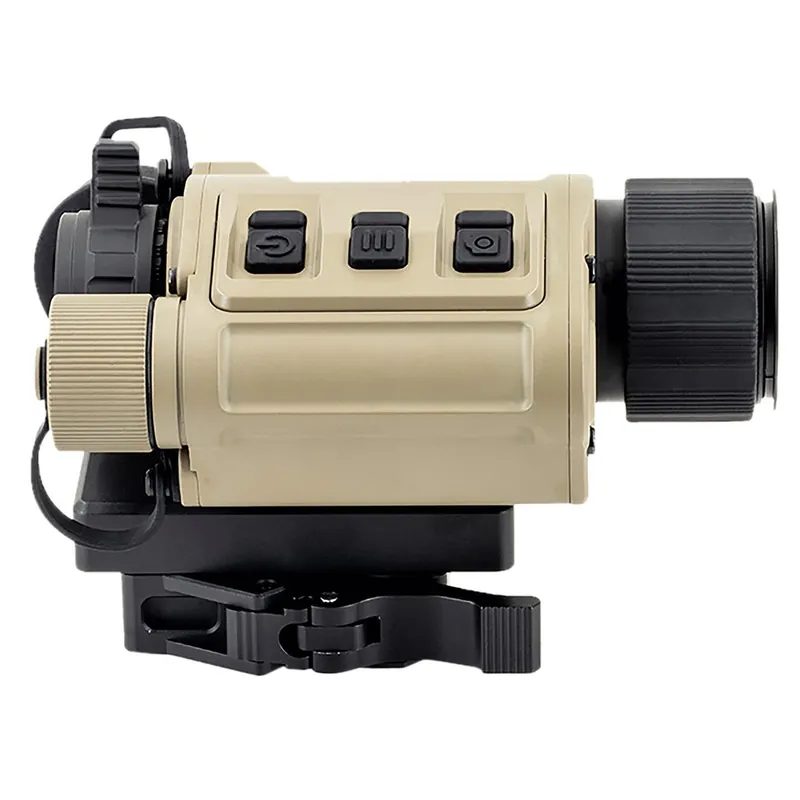 InfiRay Outdoor RH25V2 RICO Micro V2 640 Thermal Weapon Sight Tan 1x25mm Multiple Reticle 640x480, 12 Microns, 60Hz Resolution, Zoom 1x/2x/4x