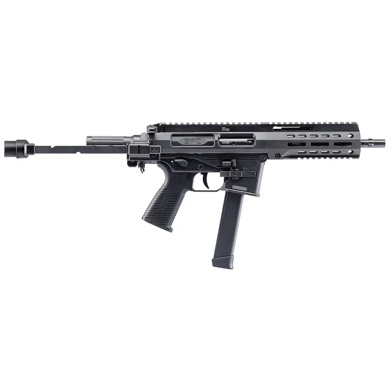 B&T Firearms 500003TBG SPC9 9mm Luger 33+1 9.10", Black, Tele Brace Adapter, Polymer Grip (Glock Mag Compatible)