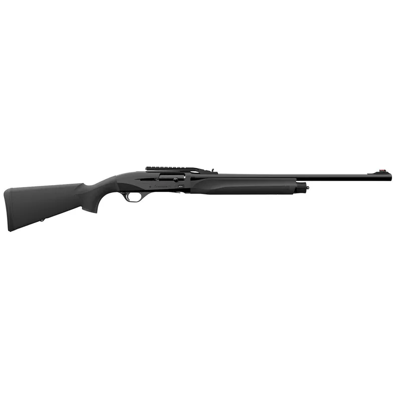Retay USA GORSLBLK24 Gordion Slug 12 Gauge 3" 4+1 24" Black Vent Rib Barrel, Stainless Aluminum Receiver, Fixed w/Pistol Grip Black Synthetic Stock