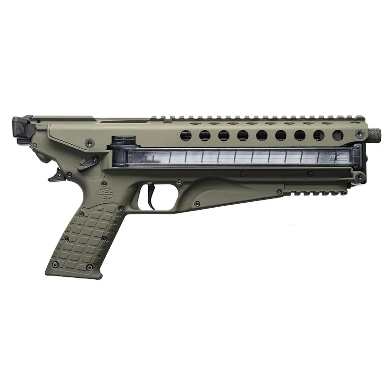 Kel-Tec P50GRN P50 5.7x28mm 9.60" 50+1 (2), Green, Polymer Frame, Fiber Optic Sight