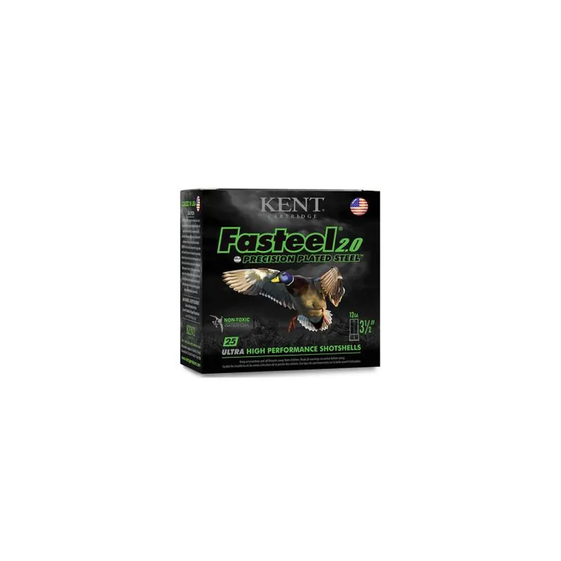 Kent Cartridge K123FS363 Fasteel 2.0 12 Gauge 3" 1 1/4 oz 3 Shot 25 Per Box/ 10 Case