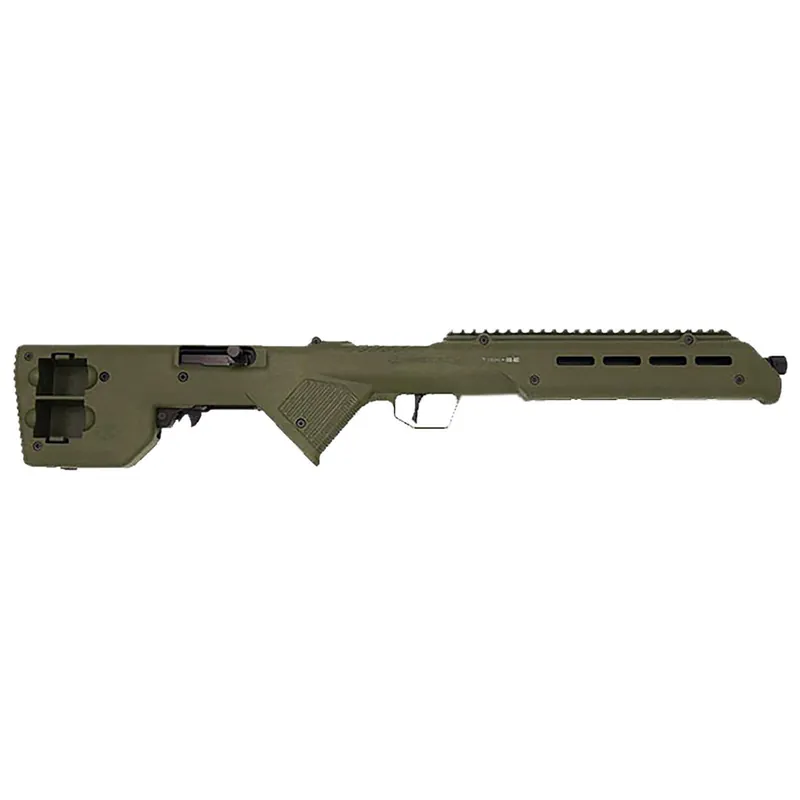 Desert Tech TRKRF2218GRN Trek-22 Green Compact 22 LR 18" Free Floating Steel Barrel, Picatinny Rail Receiver, M-LOK Handguards, Fixed Polymer Stock, Suppressor Ready
