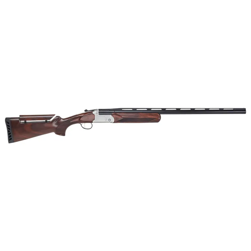 Stevens 23223 555 Trap 20 Gauge 3" 1rd 30" Vent Rib Barrel, Silver Aluminum Receiver, Turkish Walnut Fixed Adjustable Comb Stock Ambidextrous
