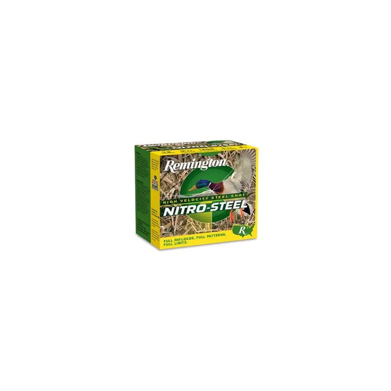 Remington Ammunition 20837 Nitro-Steel High Velocity 12Gauge 3.50" 1 1/2oz BBShot 25 Per Box/10 Case