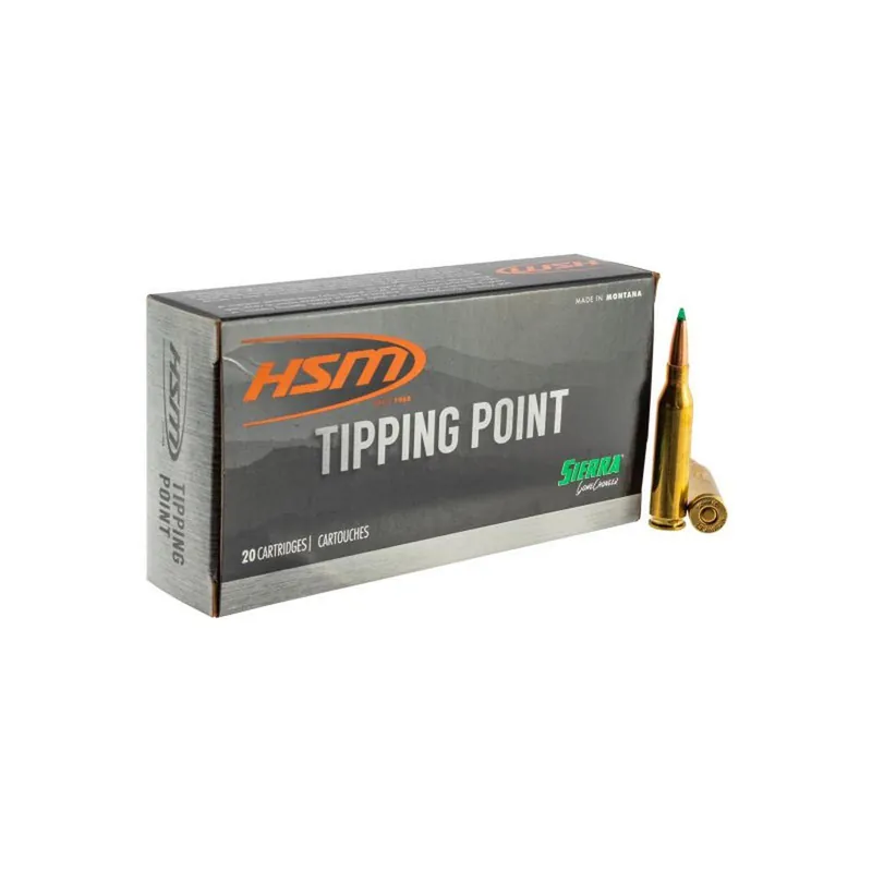 HSM 7MM0811N Tipping Point 7mm-08 Rem 165 gr Sierra GameChanger 20 Per Box/ 25 Case