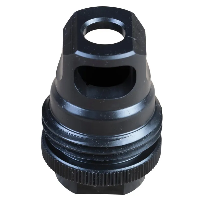 SilencerCo AC2628 ASR Muzzle Brake Black Steel 1/2"-28 Threads 9mm, Luger