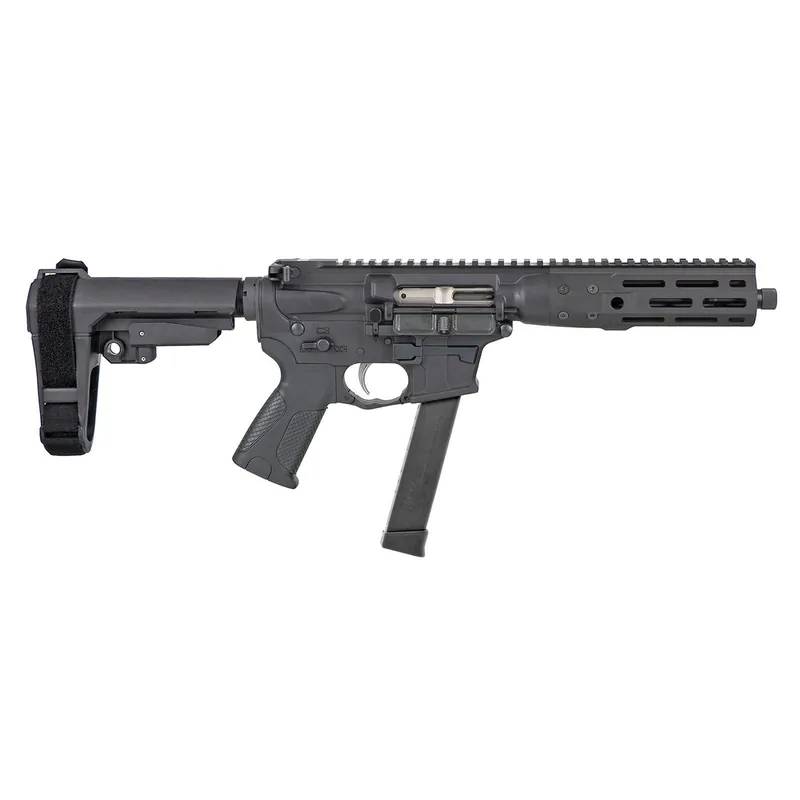 LWRC ICP9B8SBA3 IC-9 9mm Luger 8.50" 30+1 Black Nitride Threaded Barrel, Black Anodized Aluminum Picatinny Rail Receiver, SB Tactical SBA3 Brace, LWRC Ultra Combat Grip, Ambidextrous