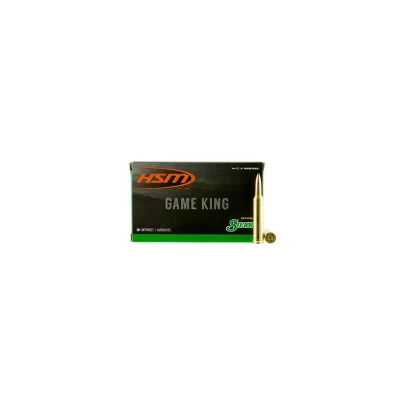 HSM 7MMMAG23N Game King 7mm Rem Mag 175 gr Sierra GameKing Spitzer Boat Tail 20 Per Box/ 20 Case