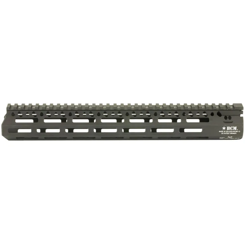 BCM MCMR13556BLK BCMGunfighter MCMR 13" M-LOK, Free-Floating Style Made of Aluminum with Black Anodized Finish for AR-Platform