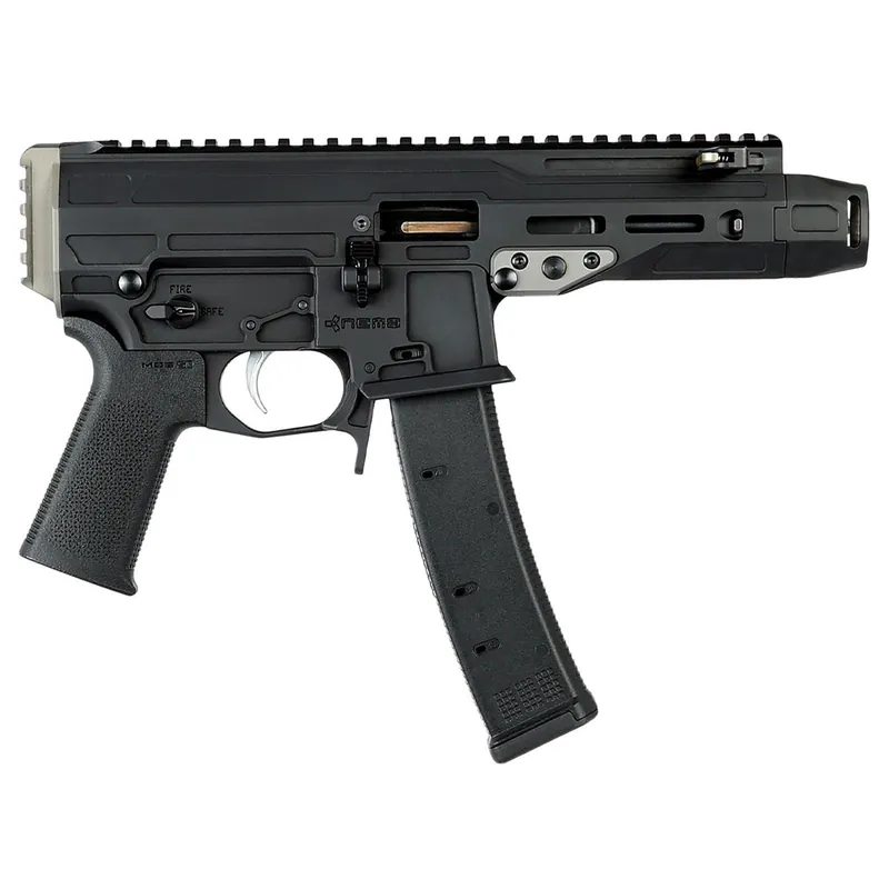 Nemo Arms MNG9MMC Mongoose 9mm Luger 35+1 5.80" Black Barrel & Receiver w/Picatinny Rail, Black Grip, Ambidextrous