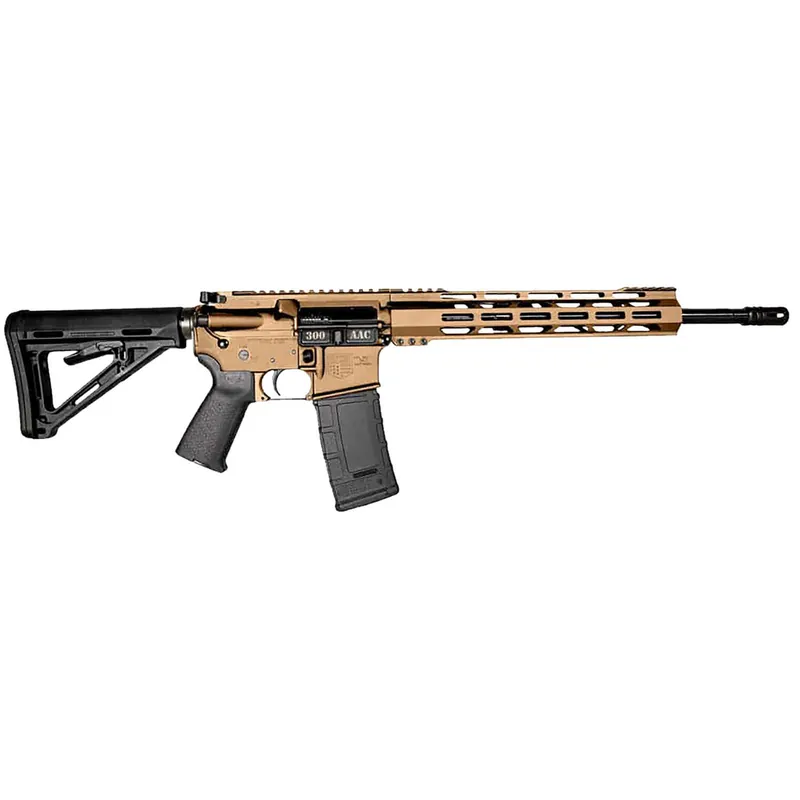 Diamondback DB1718B042 DB15 300 Blackout 30+1 Burnt Bronze Cerakote Picatinny Rail Aluminum Receiver, Black Synthetic Stock