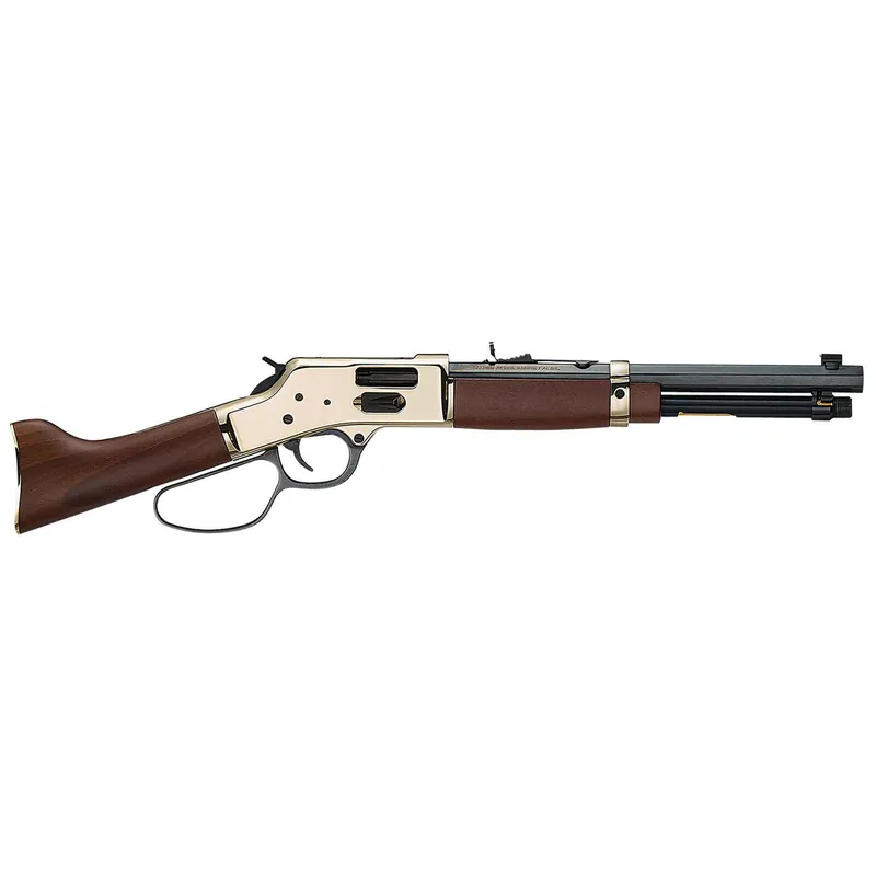 Henry H006GML Mare‘s Leg Side Gate 44 Mag/44 Special 5+1 12.90" Blued Octagon Barrel, Polished Hardened Brass Receiver, American Walnut Furniture