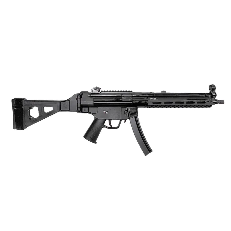 PTR 9LTBR-0090101 9LTBR 9mm Luger 30+1 12.50" Black Nitride Threaded Barrel, M-LOK Handguard, Black Anodized Aluminum Receiver w/Picatinny Rail, Black Synthetic SB Tactical Brace, Black Polymer Grip