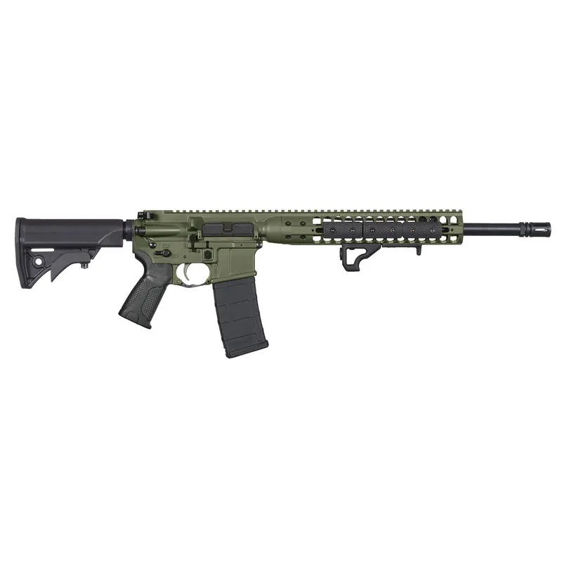 LWRC ICDIR3ODG16 DI 300 Blackout 30+1 16.10" Black Nitride Threaded Barrel, OD Green Receiver w/Picatinny, M-LOK Handguard, LWRC Adj Compact Black Polymer Stock, Black Magpul+ Grip, Ambidextrous