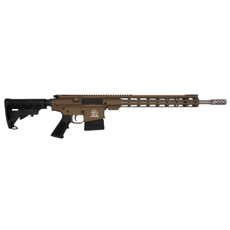 Great Lakes Firearms GL10308SSBRZ GLFA 308 Win 10+1 18" Stainless Threaded Barrel, Bronze Cerakote Picatinny Rail Aluminum Receiver, 6 Position Mil-Spec Black Synthetic Stock, Mil-spec Polymer Grip