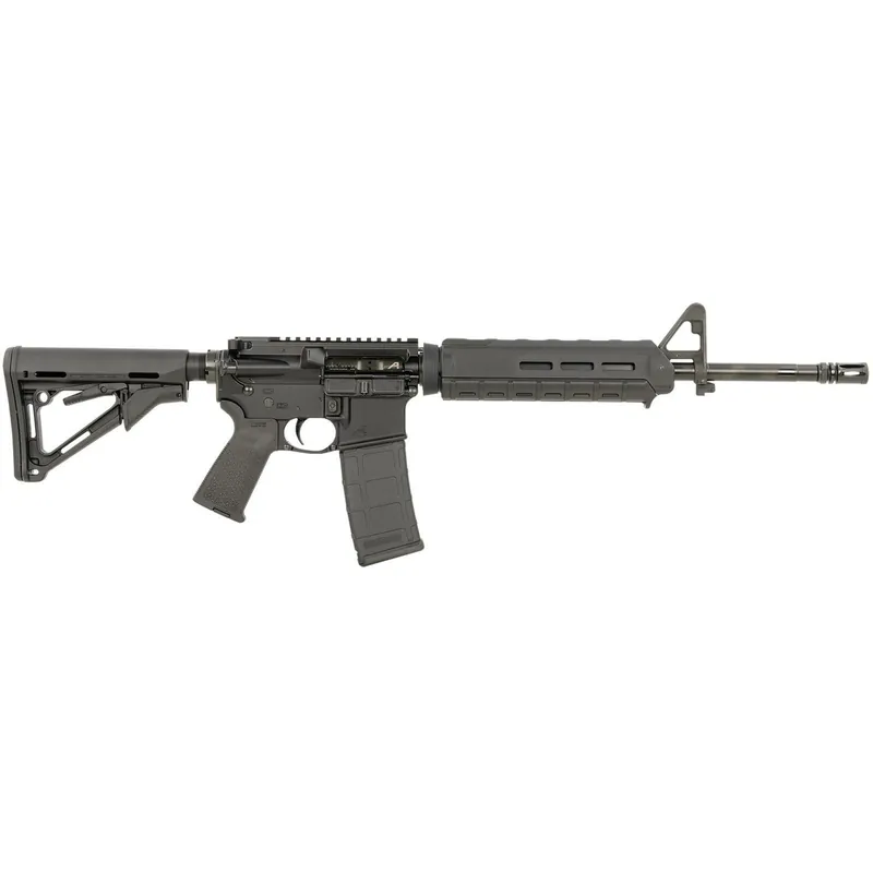 Aero Precision APCR640435 AR15 5.56x45mm NATO 30+1 16" Mid-Length Barrel, Black, Magpul Furniture, Drop-In Handguard, CTR Stock, MOE Grip, A2 Front Sight