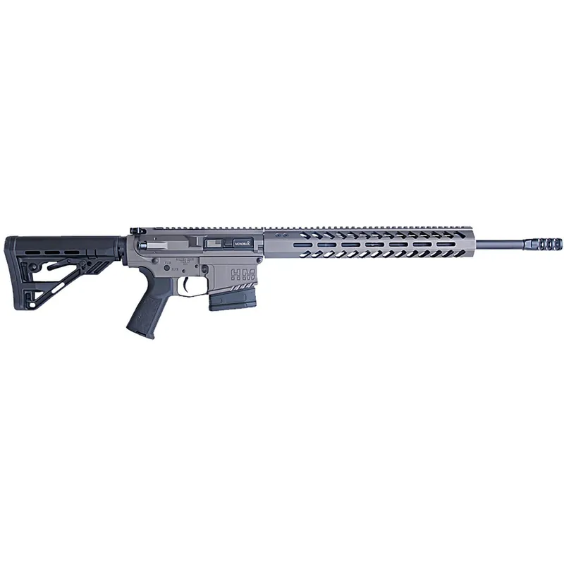 HM Defense HM1065 Avenger 6.5 Creedmoor 10+1 20" Black Cerakote Match Grade Barrel, Tungsten Gray Cerakote 14" Picatinny Rail Aluminum Receiver, Black Synthetic Mil-Spec HM Stock, Black Polymer Grip
