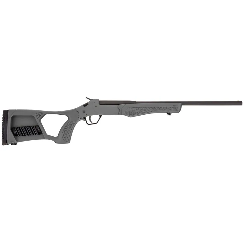 Rossi SSP1-GRAY Tuffy Single Shot Youth 410 Gauge Break Open 3" 1rd 18.50" Matte Black Barrel, Matte Black Steel Receiver, Gray Synthetic Thumbhole Stock w/Shell Holder, Right Hand