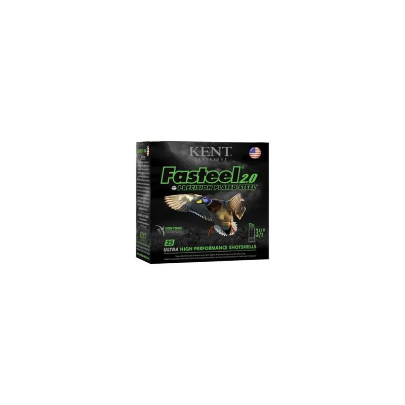 Kent Cartridge K1235FS404 Fasteel 2.0 12 Gauge 3.50" 1 3/8 oz 4 Shot 25 Per Box/ 10 Case
