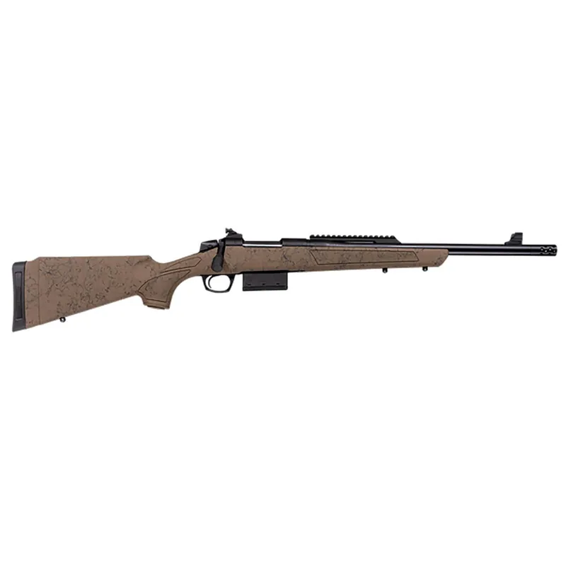 CVA CR3933 Cascade SR80 Full Size 308 Win 10+1 18" Black Cerakote Steel Threaded Barrel, Black Cerakote Stainless Steel Receiver w/Picatinny Rail, Flat Dark Earth w/Black Web Adj LOP Synthetic Stock