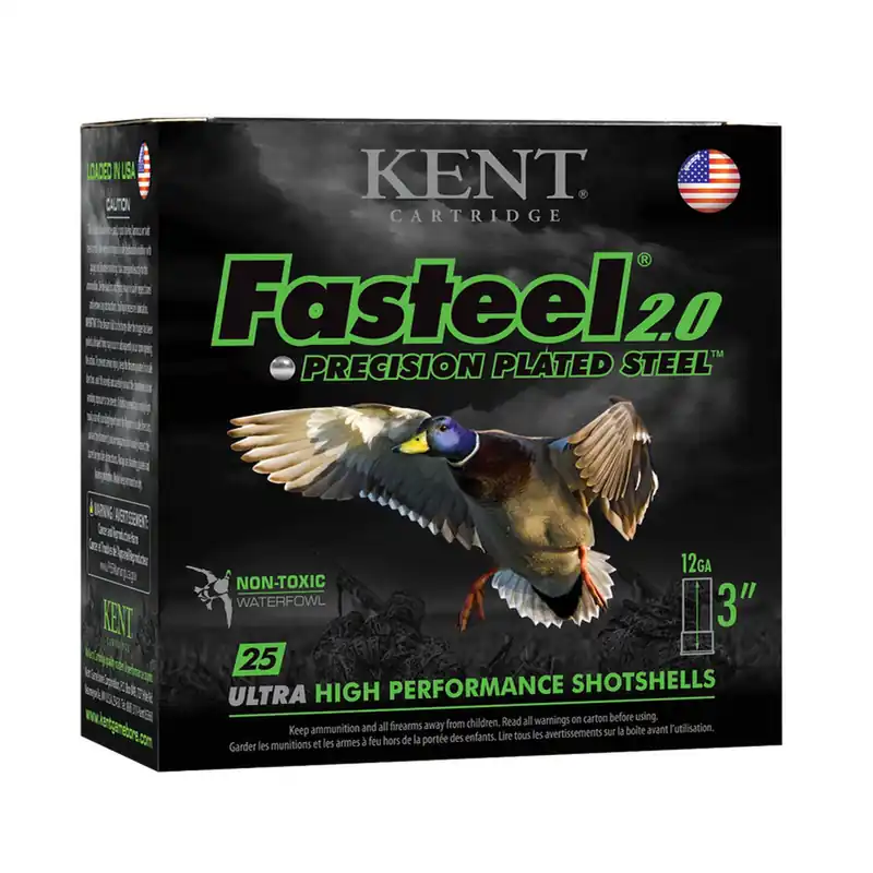 Kent Cartridge K123FS323 Fasteel 2.0 12 Gauge 3" 1 1/8 oz 3 Shot 25 Per Box/ 10 Case