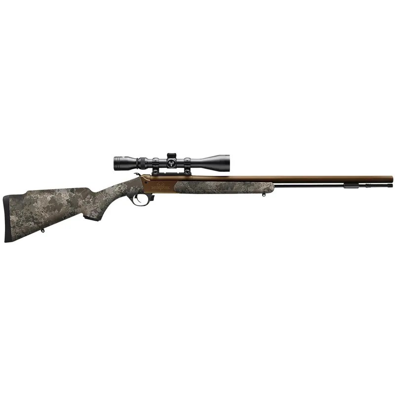 Traditions CR5848804425 NitroFire VAPR w/Scope 50 Cal 209 Primer 26" Burnt Bronze Cerakote Fluted & Tapered Barrel, Drilled & Tapped Receiver, Veil Wideland Fixed Synthetic Stock, 3-9x40mm Duplex