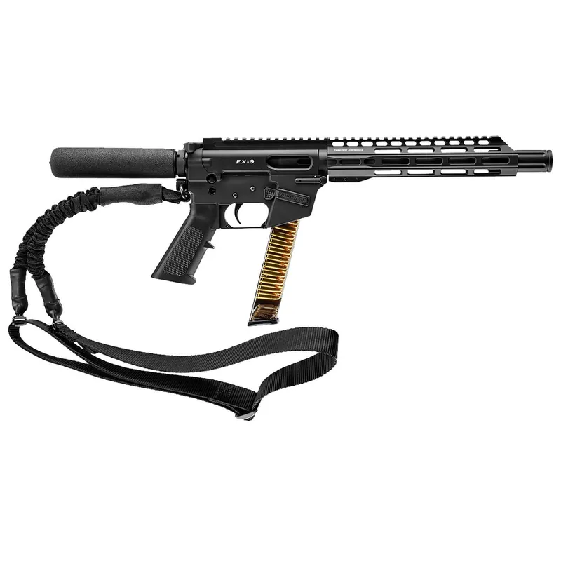 FREEDOM ORDNANCE FX9P10T FX9 9mm Luger 31+1 10" Black Nitride Stainless Steel Barrel, M-LOK Handguard, Black Anodized Aluminum Picatinny Rail Receiver, Black Pistol Tube, AR15 Grip, Right Hand