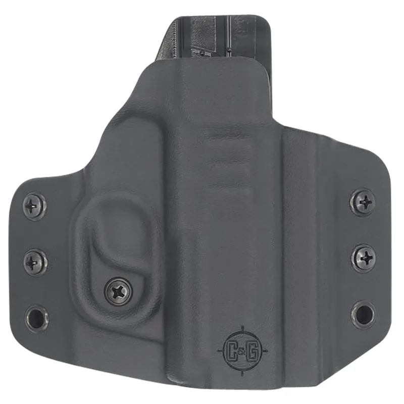 C&G Holsters 0256100 Covert OWB Black Kydex Belt Loop Fits Sig P365/P365 XL