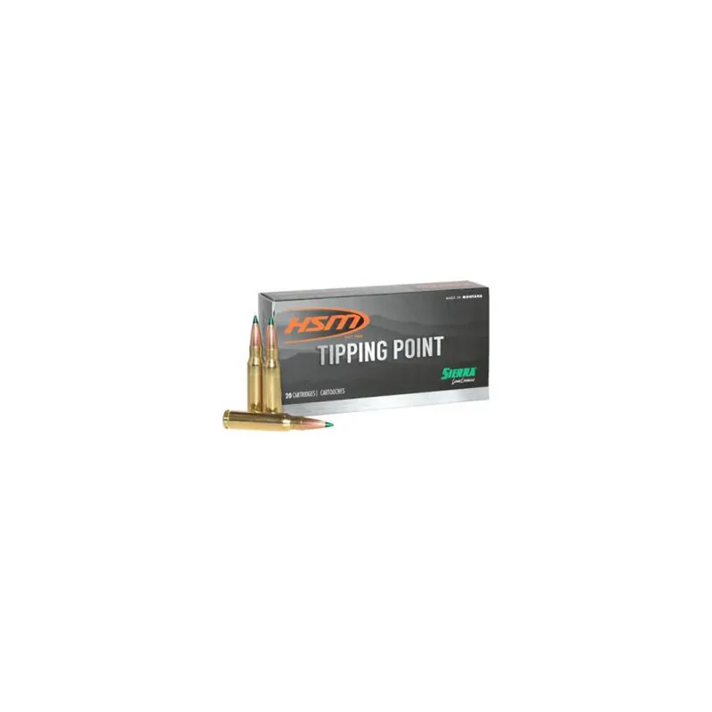 HSM 7MMMAG26N Tipping Point 7mm Rem Mag 165 gr Sierra GameChanger 20 Per Box/ 20 Case