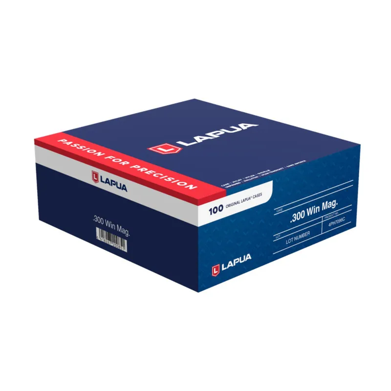 LAPUA 4PH7096C UNP CASE 300 WINCHESTER MAG 100
