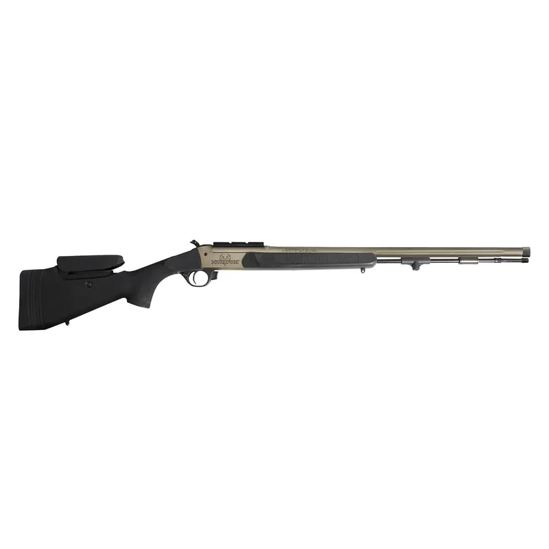 Traditions CR84660450B NitroFire Pro 50 Cal 209 Primer Tungsten Cerakote 26" Fluted/Threaded w/VAPR twist Barrel, Drilled & Tapped Receiver, Black Adj Cheek Piece & LOP Synthetic Stock