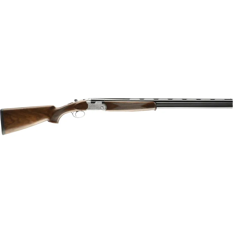 Beretta USA J686F1228 686 Silver Pigeon I 12 Gauge 3" 2rd 28" Blued Over/Under Vent Rib Barrel, Silver Engraved Receiver, Fixed Grade II Walnut Wood Stock, Right Hand