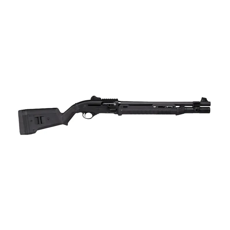 Langdon Tactical Tech LTT1301ZMBLK Beretta 1301 3" 7+1 18.50" Black Anodized Aluminum Receiver, Black Magpul Polymer Stock, Modified Magpul Zhukov Forend