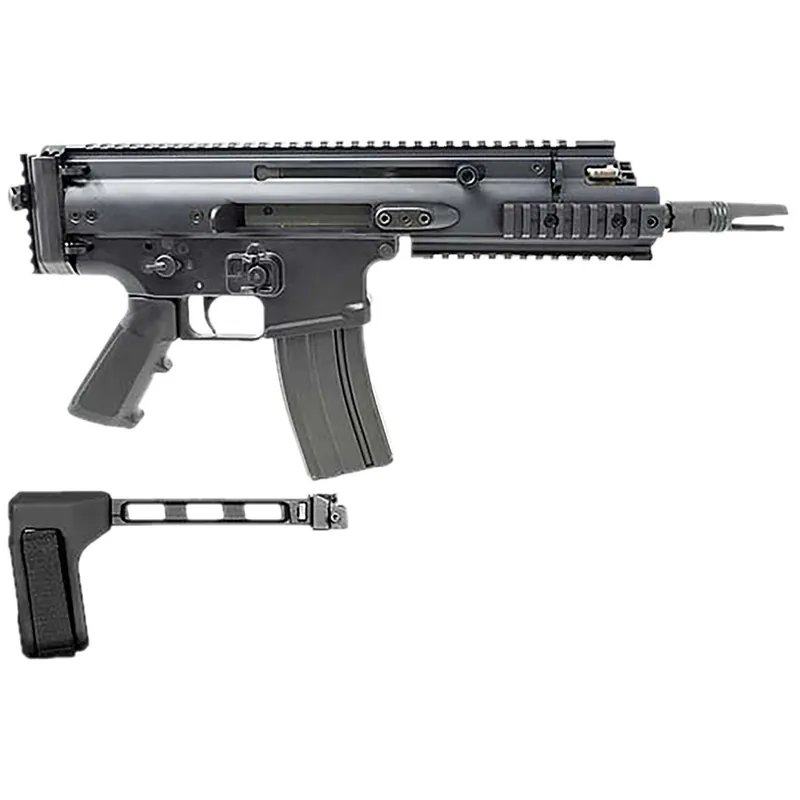 FN 38101886 SCAR 15P 300 Blackout 30+1 7.50" Black Picatinny Rail Aluminum Receiver SB Tactical Brace