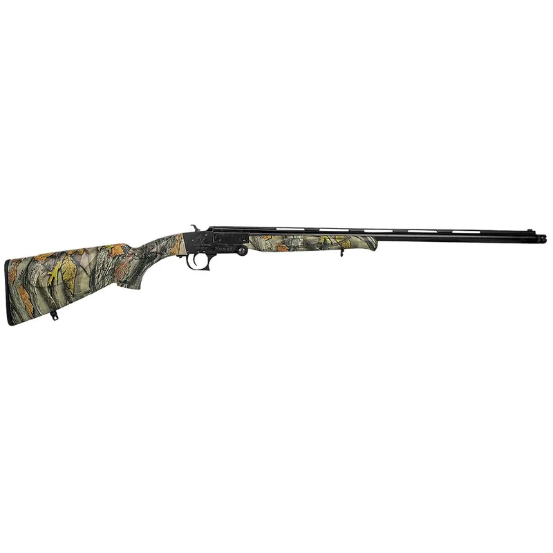 ATI G28NMD23C Nomad 28 Gauge Break Open 3" 1rd 23" Vent Rib, Black Barrel/Folding Rec, Camo Synthetic Furniture, Fiber Optic Sight, 2 Chokes