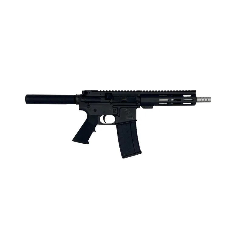 Great Lakes Firearms GL15223SSPBLK AR-15 Pistol 223 Wylde 30+1 7.50" Stainless Barrel, Black, 7" M-LOK Handguard, Buffer Tube (No Brace), A2 Grip