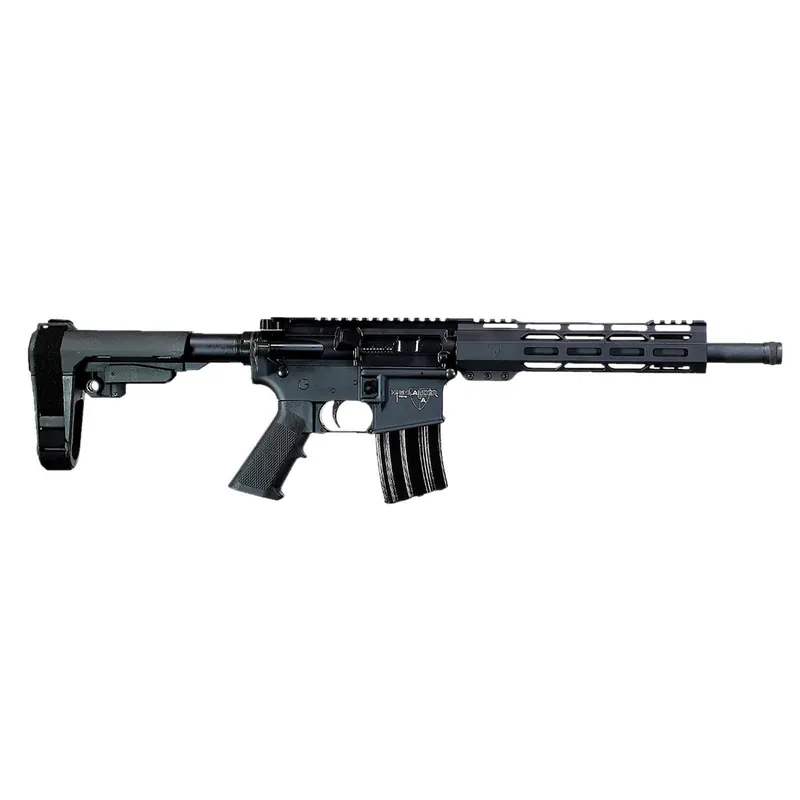 Alexander Arms PHI50ST Highlander 50 Beowulf 7+1 12" Black Fluted Threaded Barrel, Black Anodized Picatinny Rail Receiver, SB Tactical SBA3 Brace, Black Ergo Grip
