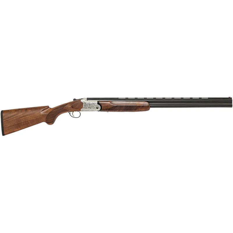 Charles Daly 930392 202 28 Gauge Break Open 3" 2rd 28" Black Over/Under Vent Rib Barrel, Silver Engraved Alloy Steel Receiver, Fixed w/Pistol Grip Checkered Walnut Stock