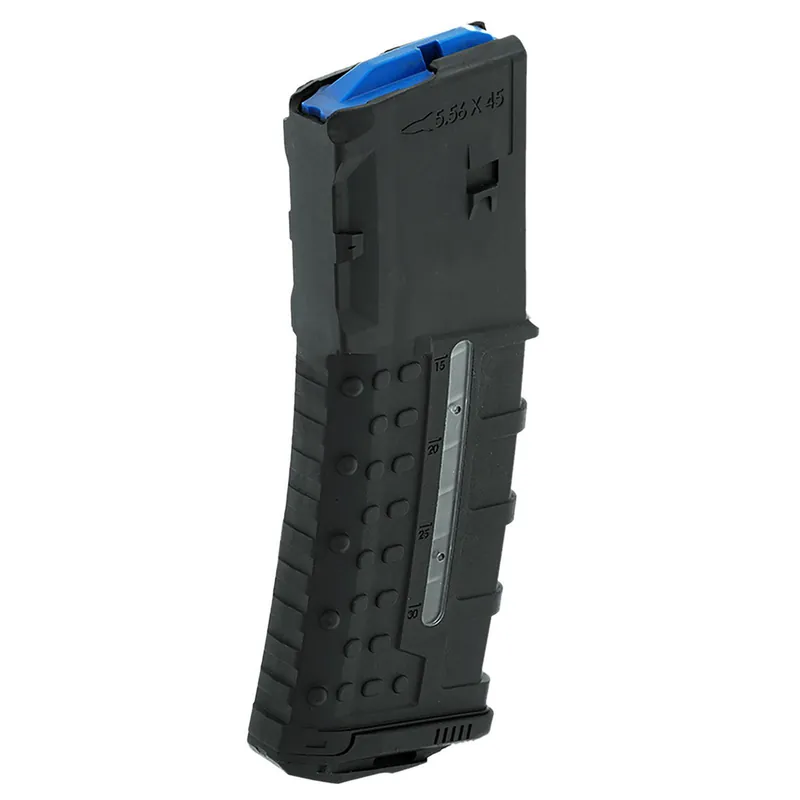 Leapers RBTAM30 30rd Windowed 223 Rem Fits AR-15 Black Polymer/Steel