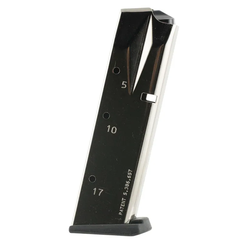 Mec-Gar MGSW5917N S&W Nickel 17rd 9mm Luger for S&W 5900 Series/910/915/659