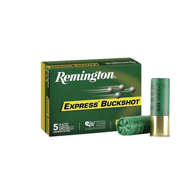 Remington Ammunition 20622 Express Buckshot 12Gauge 2.75" 0Buck Shot 5 Per Box/50 Case