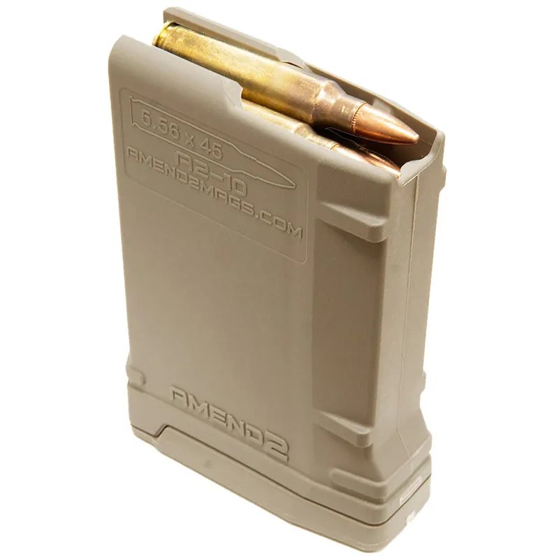 Amend2 556MOD2FDE10 MOD-2 10rd 223 Rem/5.56x45mm NATO Compatible w/ AR-15/M16/M4 Flat Dark Earth Polymer