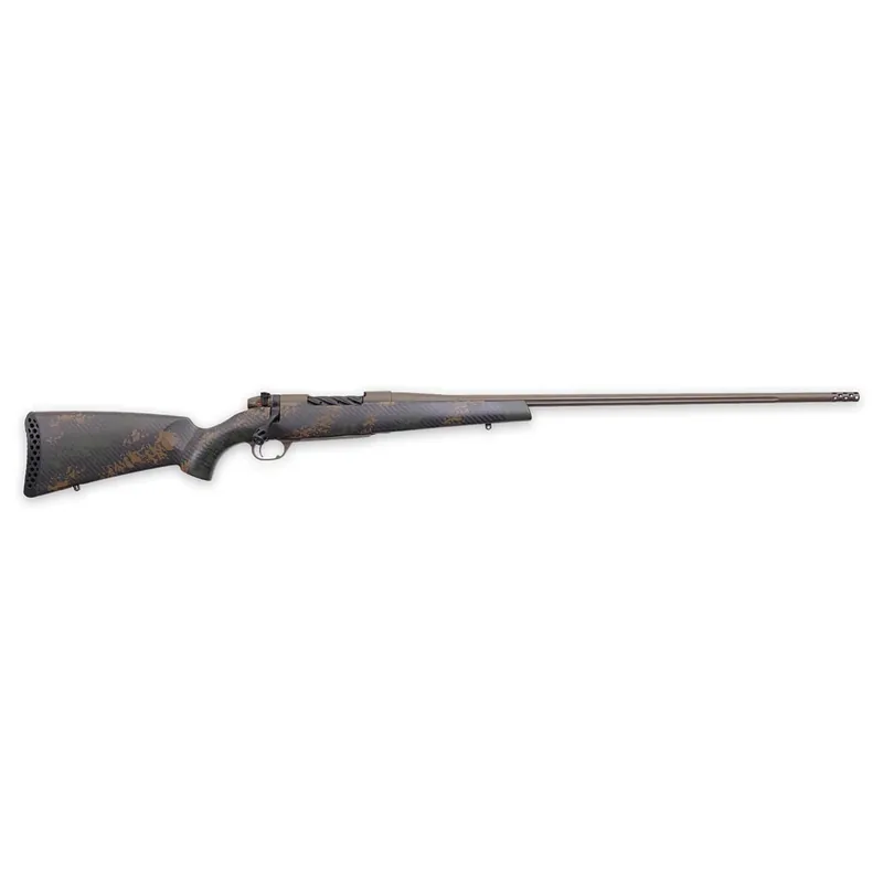 Weatherby MBC20N270WR8B Mark V Backcountry 2.0 270 Wthby Mag 3+1 28" Patriot Brown Cerakote Fluted Barrel/Peak 44 Blacktooth Carbon Fiber w/ Dark Green/Brown Sponge Stock