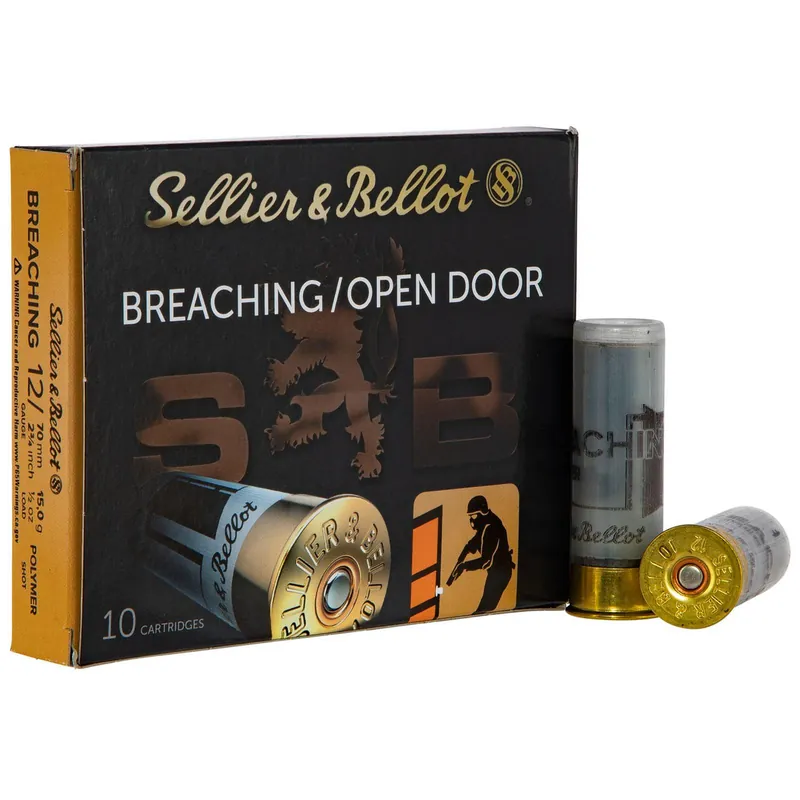 Sellier & Bellot SB12BR Breaching 12Gauge 2.75" 1/2oz 10 Per Box/25 Case