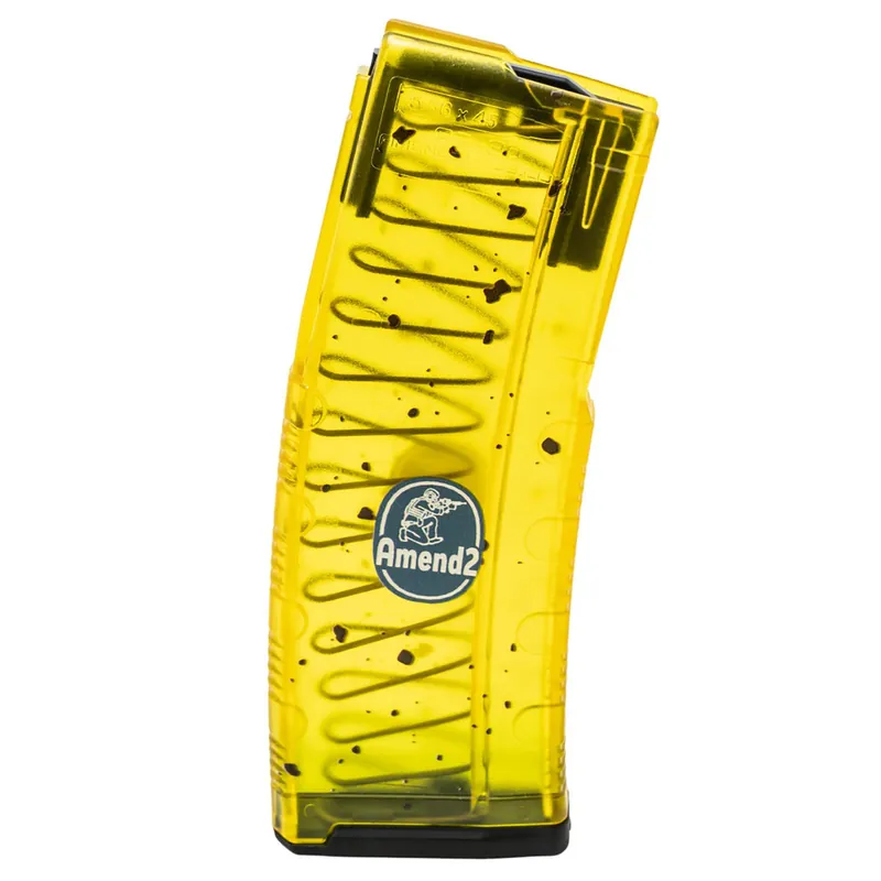 Amend2 556MODCBAN30 MOD-C Banana 30rd 5.56 NATO Fits AR-15 Yellow/Green Polymer